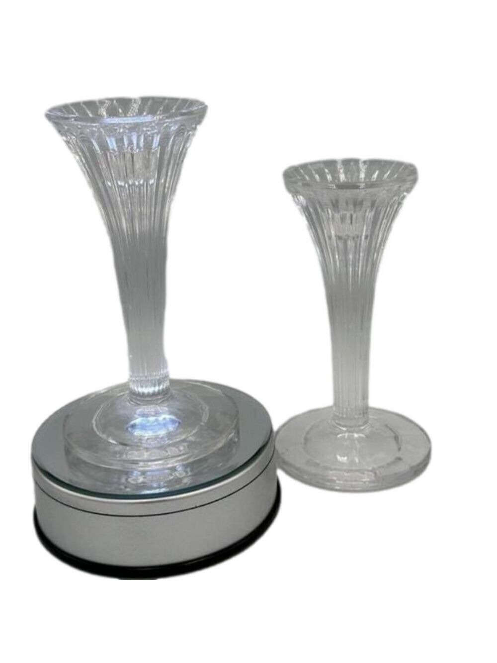 PAIR of WATERFORD MARQUIS CORINTH 6" CANDLESTICKS or CANDLE HOLDER